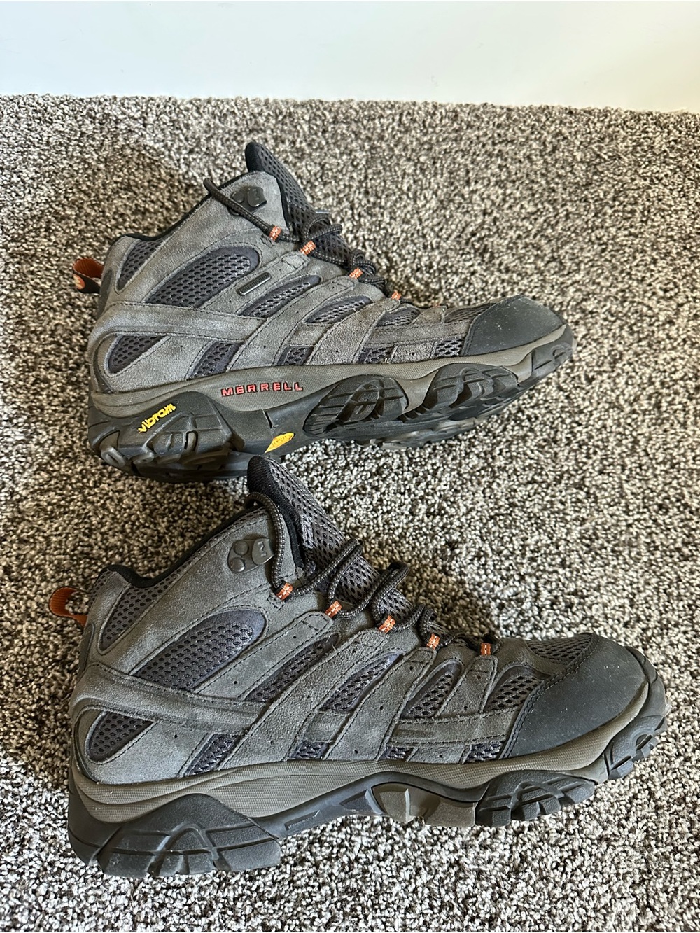 Merrell Men's Moab 2 MID Beluga Waterproof Hiking Boots Size 10.5 - Picture 6 of 13